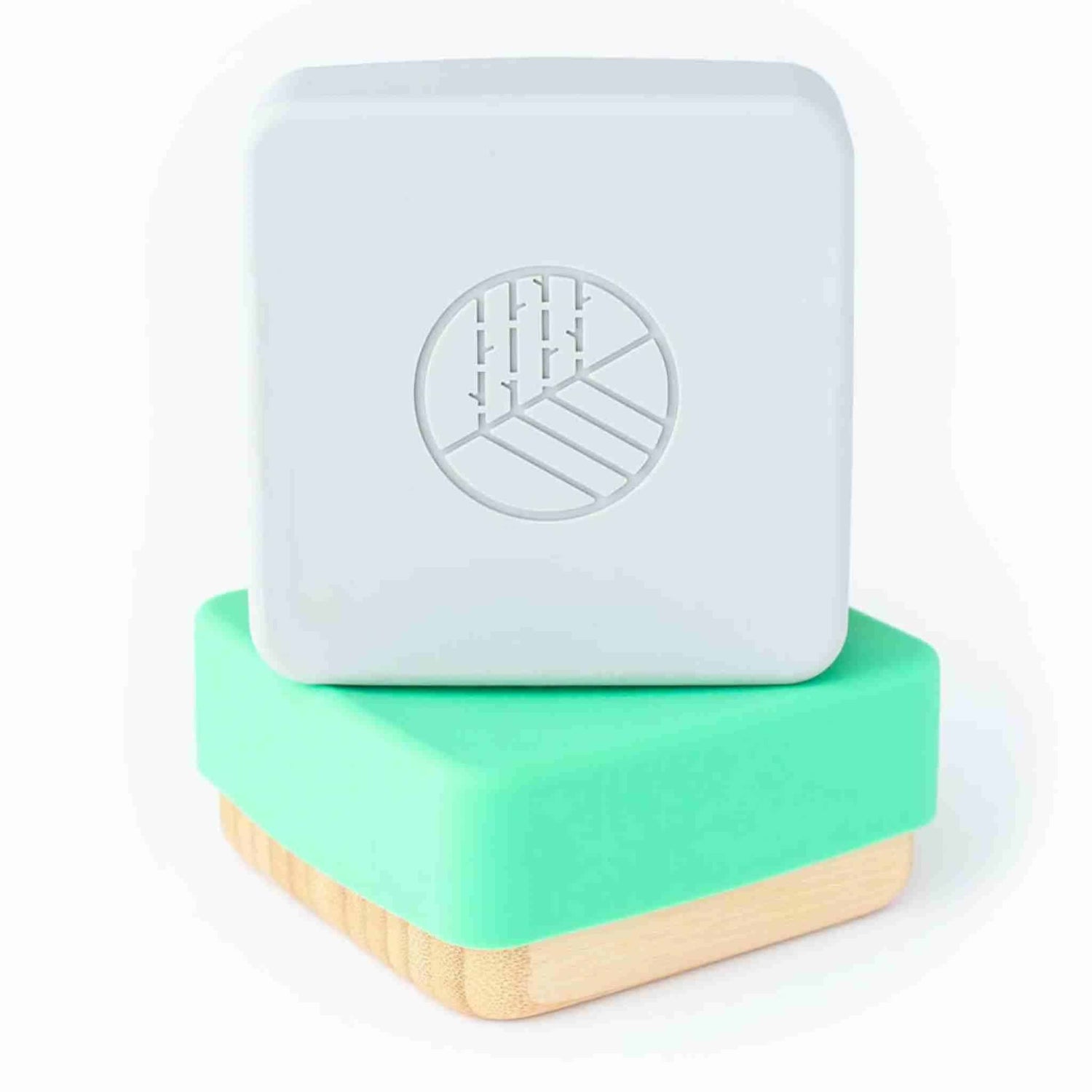 Eco Rascals Bamboo Snack Pots pack of 2 Green Grey