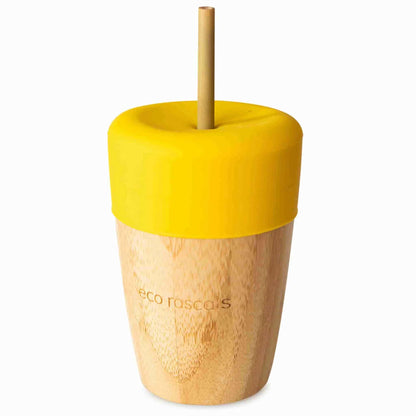 Eco Rascals Bamboo Cup with Straw Feeder Yellow