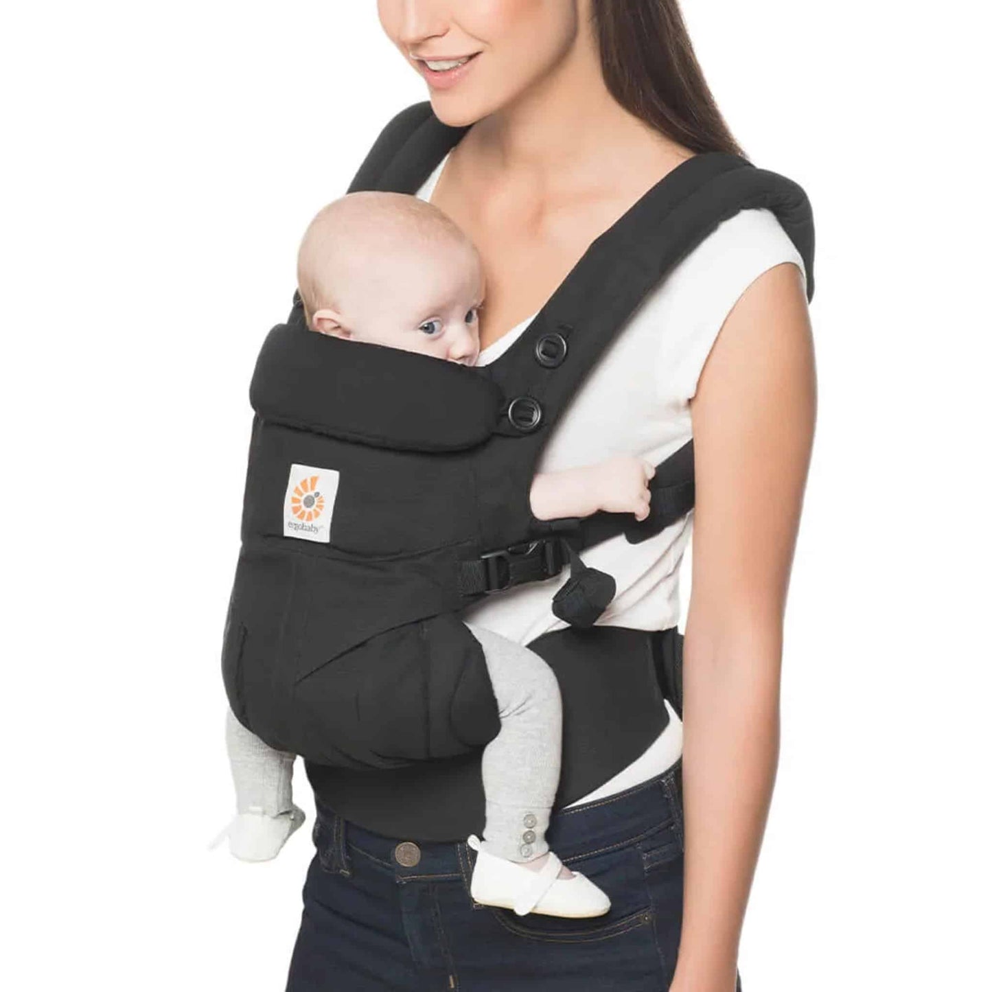 Ergobaby Omni Classic (Formally Omni360) All in One Baby Carrier Cotton Pure Black Lifestyle