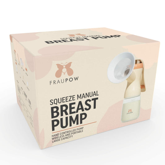 Fraupow Squeeze Manual Breast Pump Box