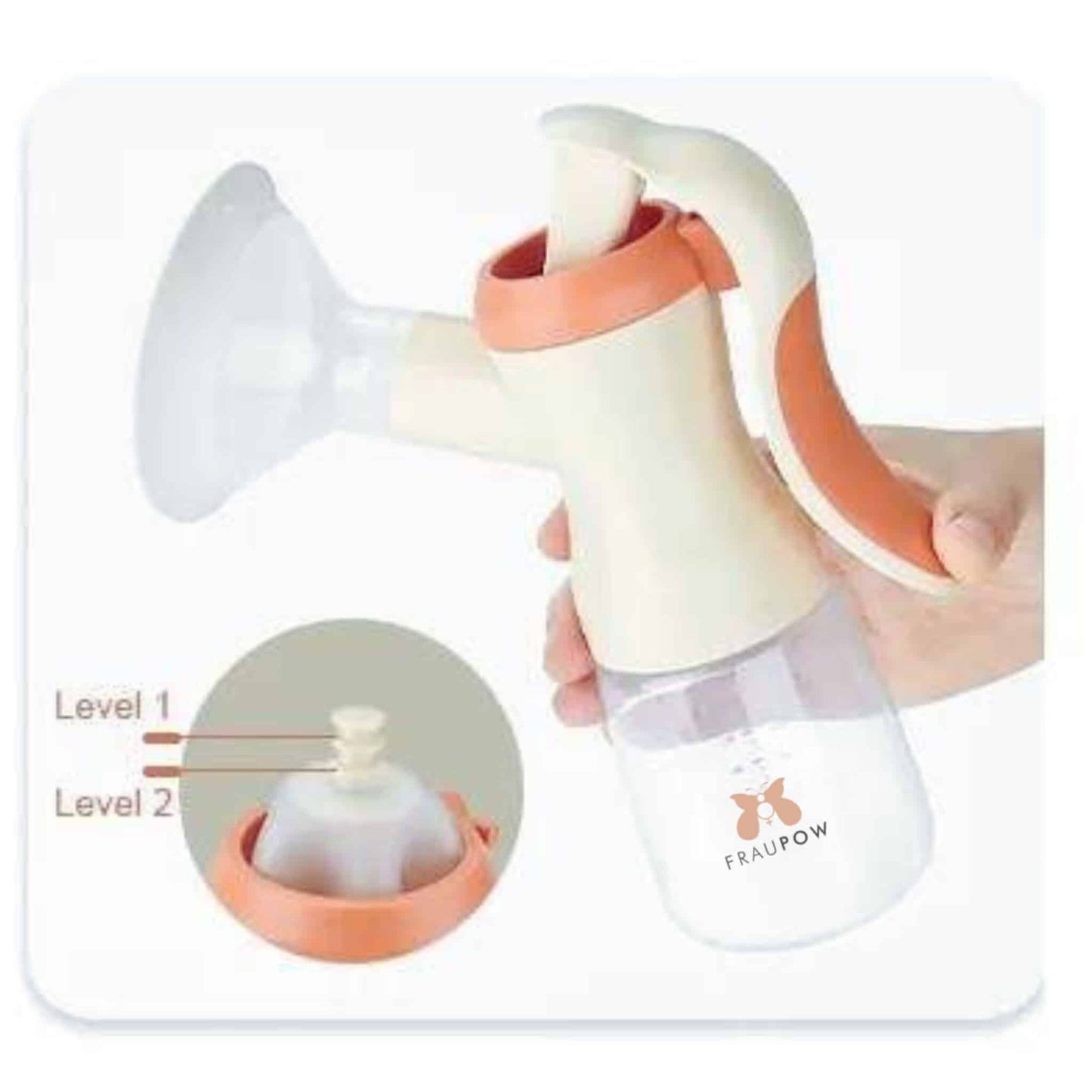 Fraupow Squeeze Manual Breast Pump