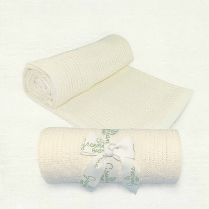 Greenlane Baby Bamboo Cellular Baby Blanket Marshmallow