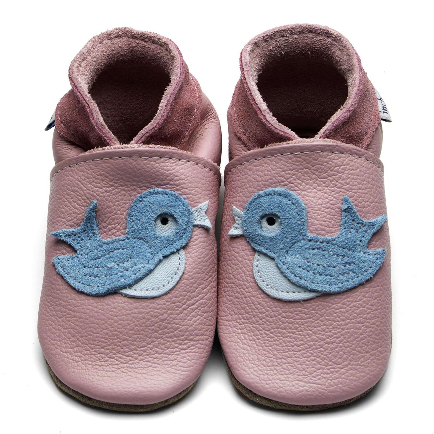 Inch Blue Soft Leather Shoes Pink Bluebird