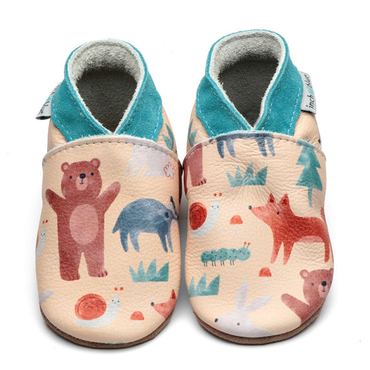 Inch Blue Soft Leather Shoes Into the Woods (Bear)