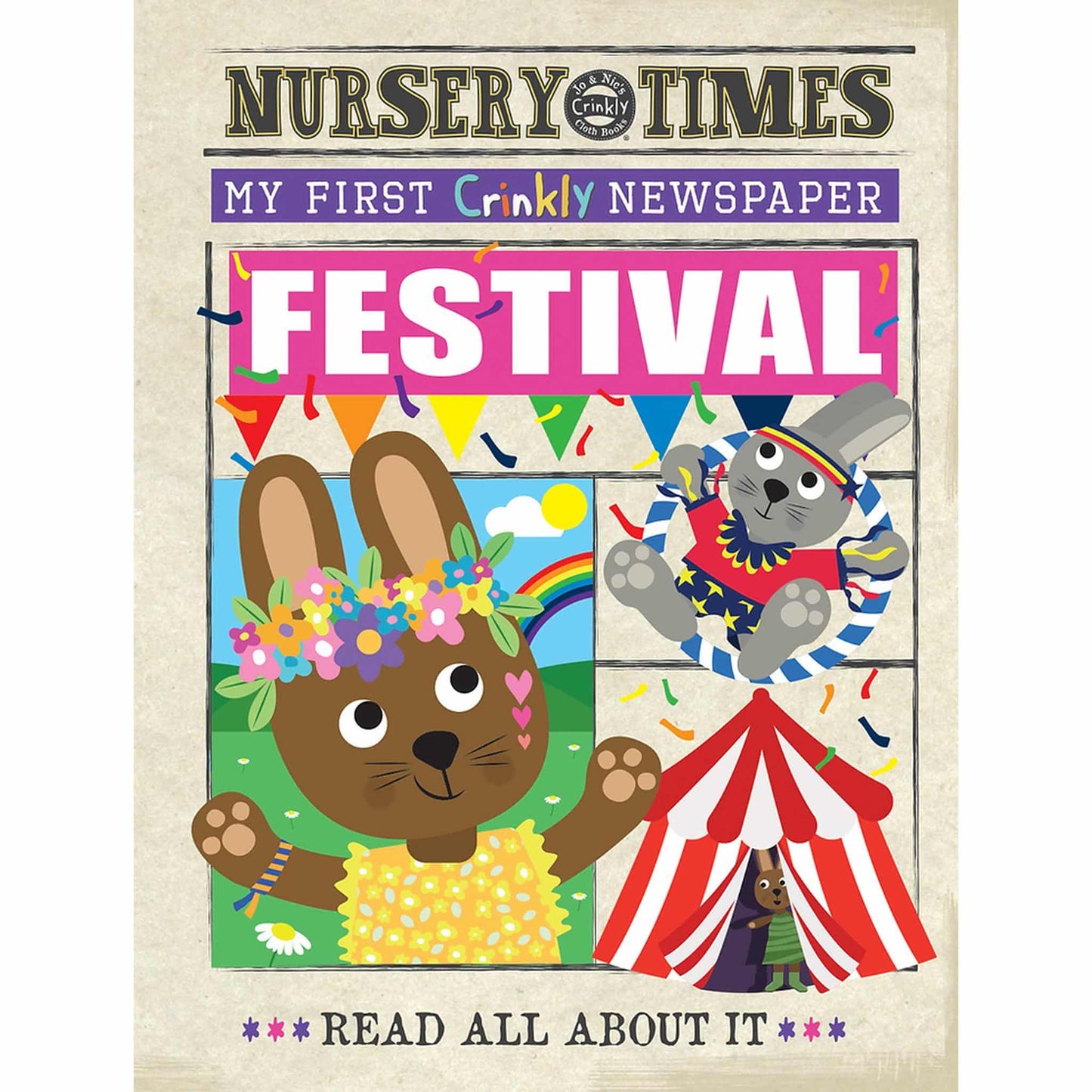 Jo and Nic's Crinkly Cloth Books Nursery Times Festival