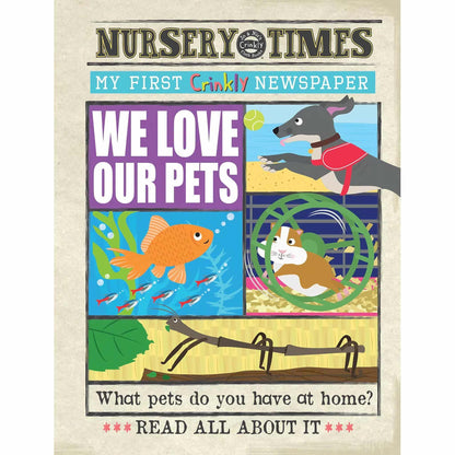 Jo and Nic's Crinkly Cloth Books Nursery Times We Love Our Pets
