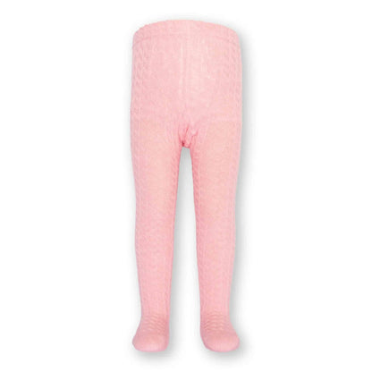 Kite Cable Knit Tights Dusky Pink