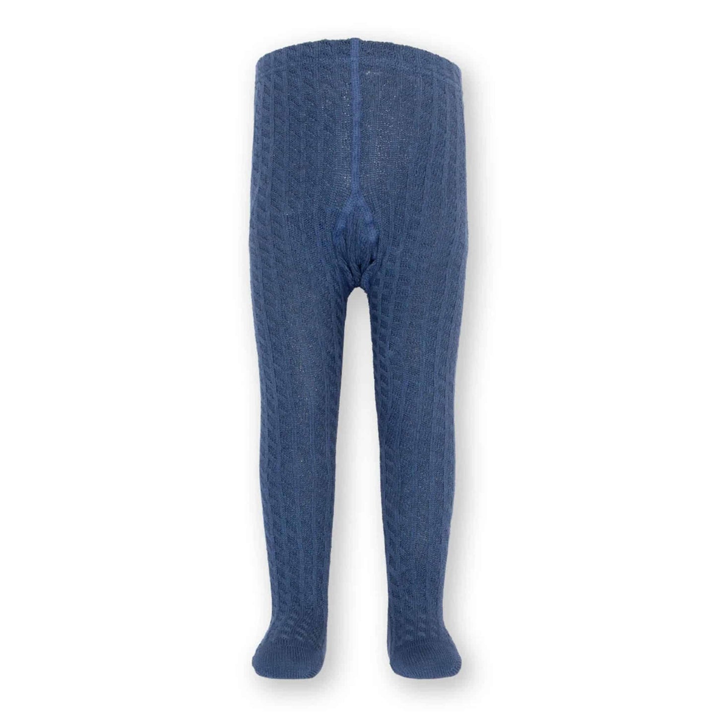 Kite Cable Knit Tights Navy