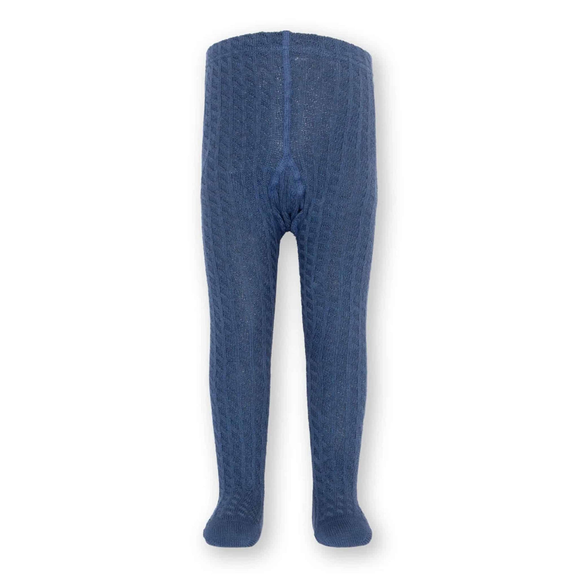 Kite Cable Knit Tights Navy