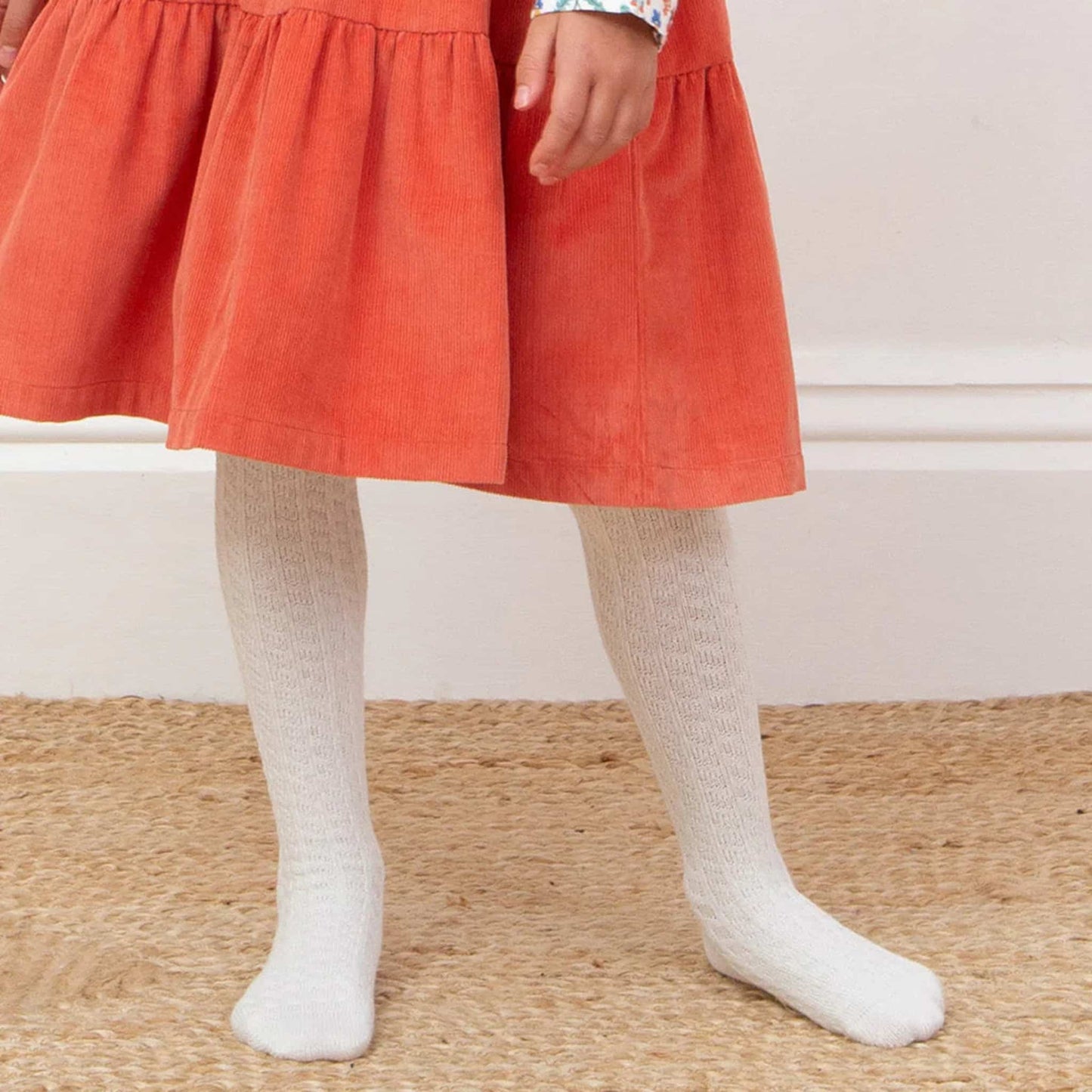 Kite Cable Knit Tights Off White Lifestyle