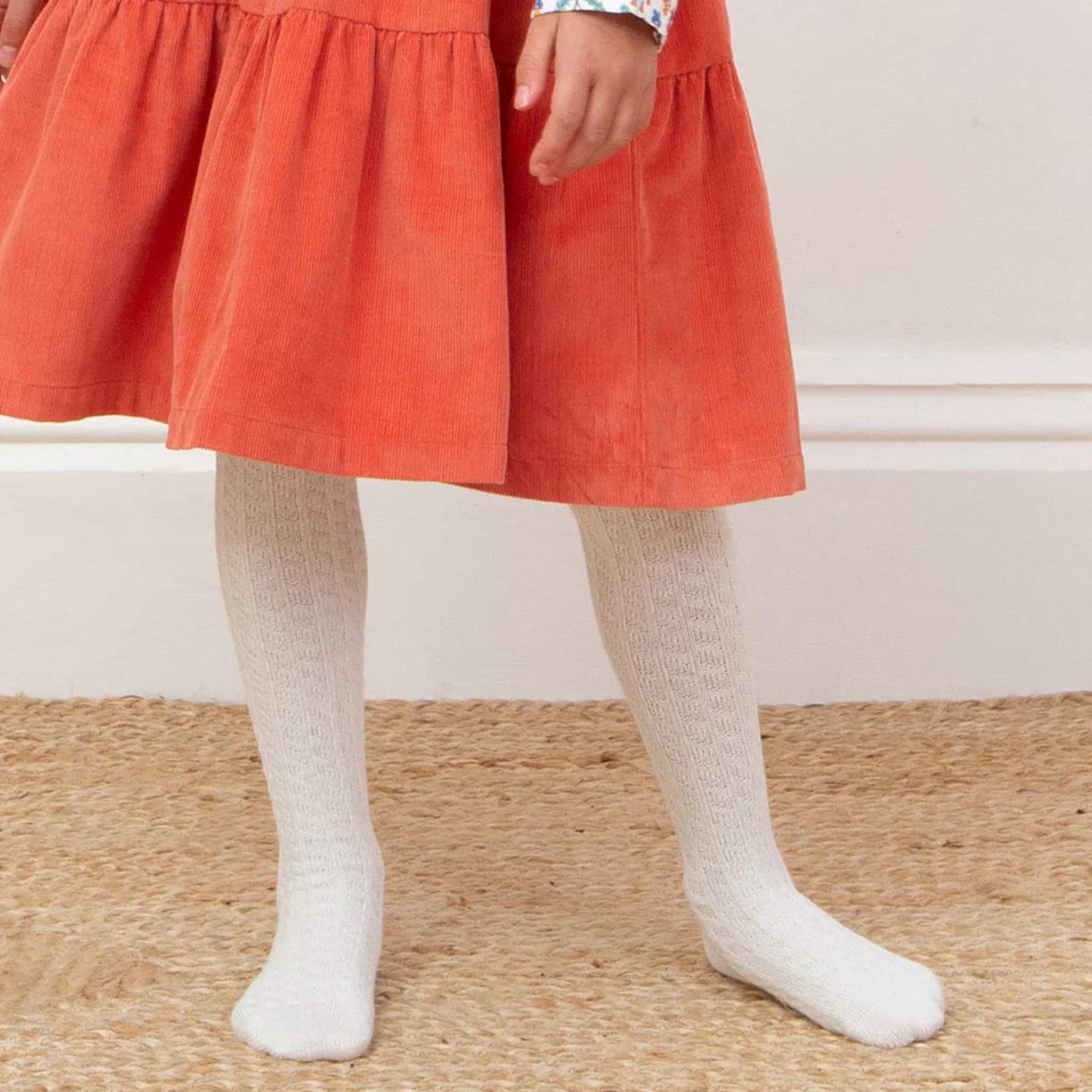 Kite Cable Knit Tights Off White Lifestyle