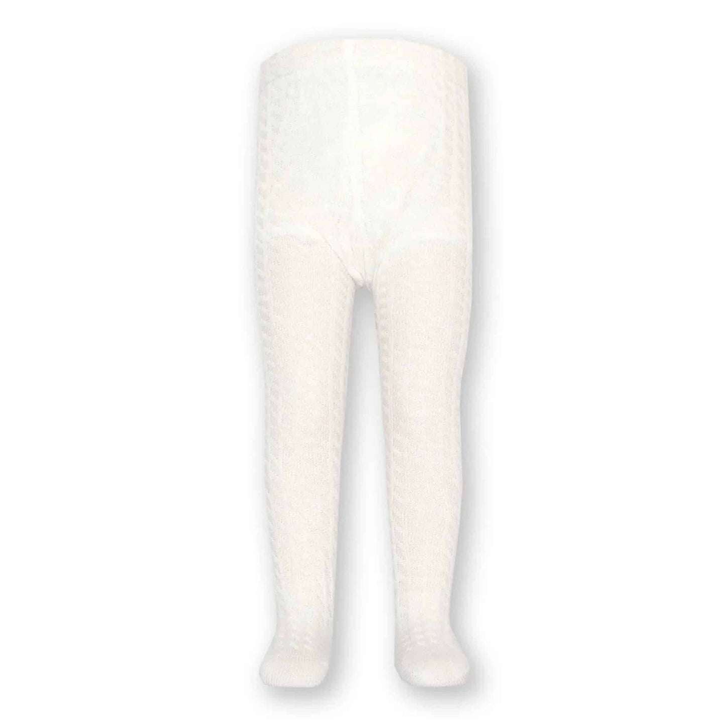 Kite Cable Knit Tights Off White