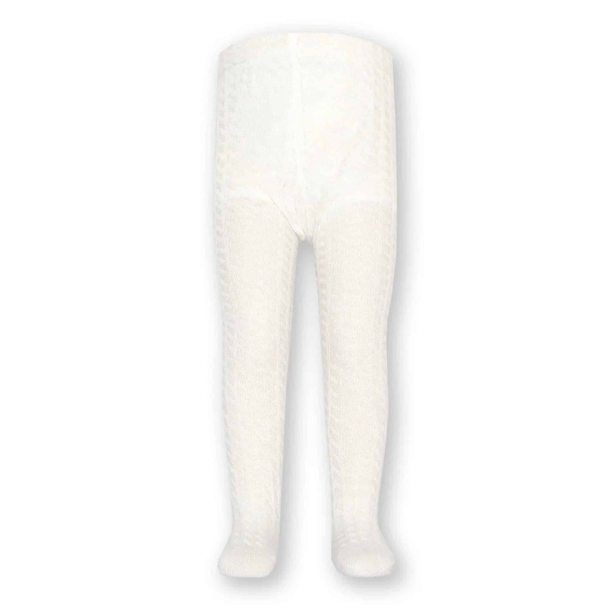Kite Cable Knit Tights Off White