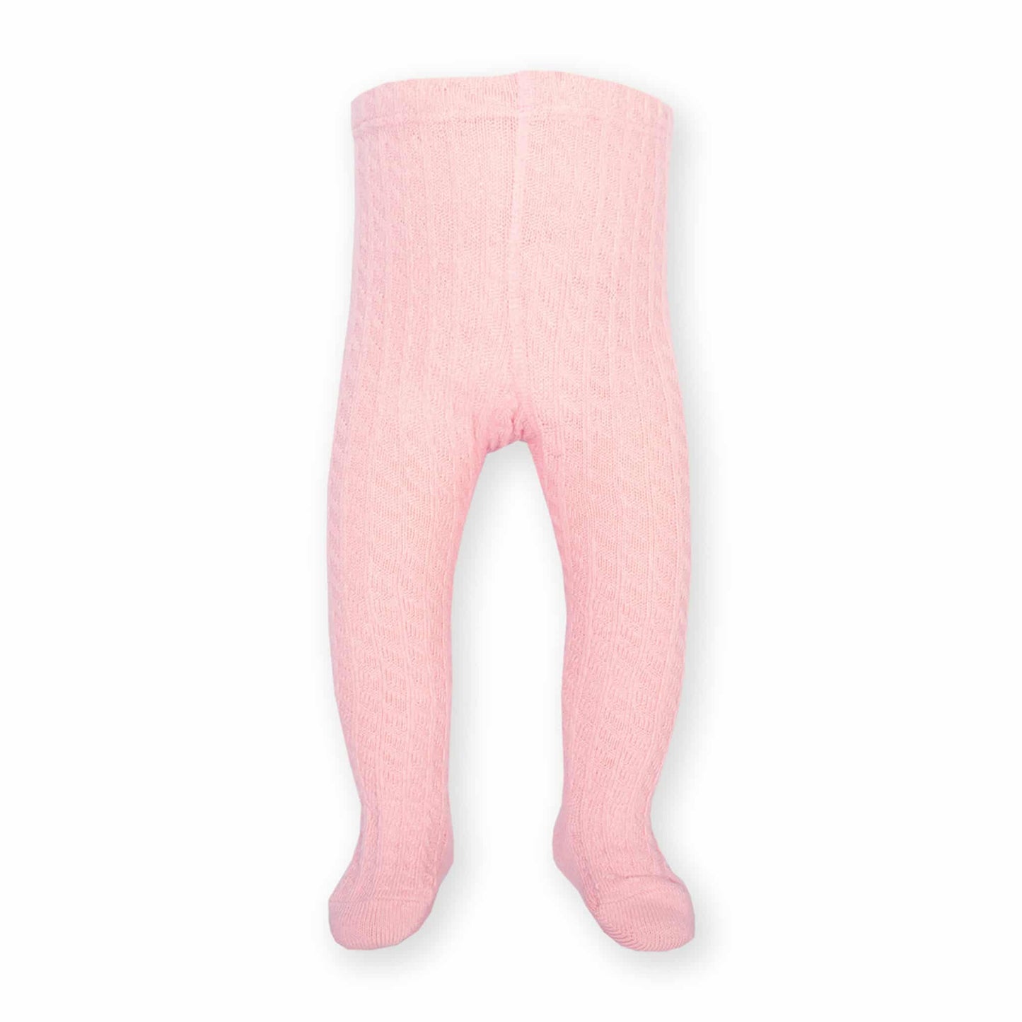 Kite Cable Knit Tights Pink