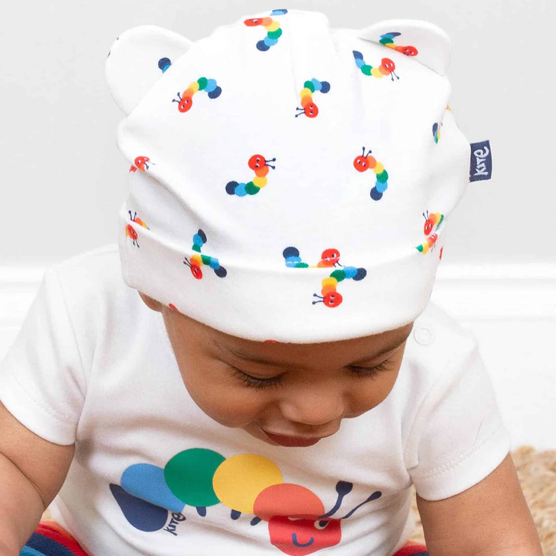 Kite Newborn Hat Rainbow Caterpillar Lifestyle