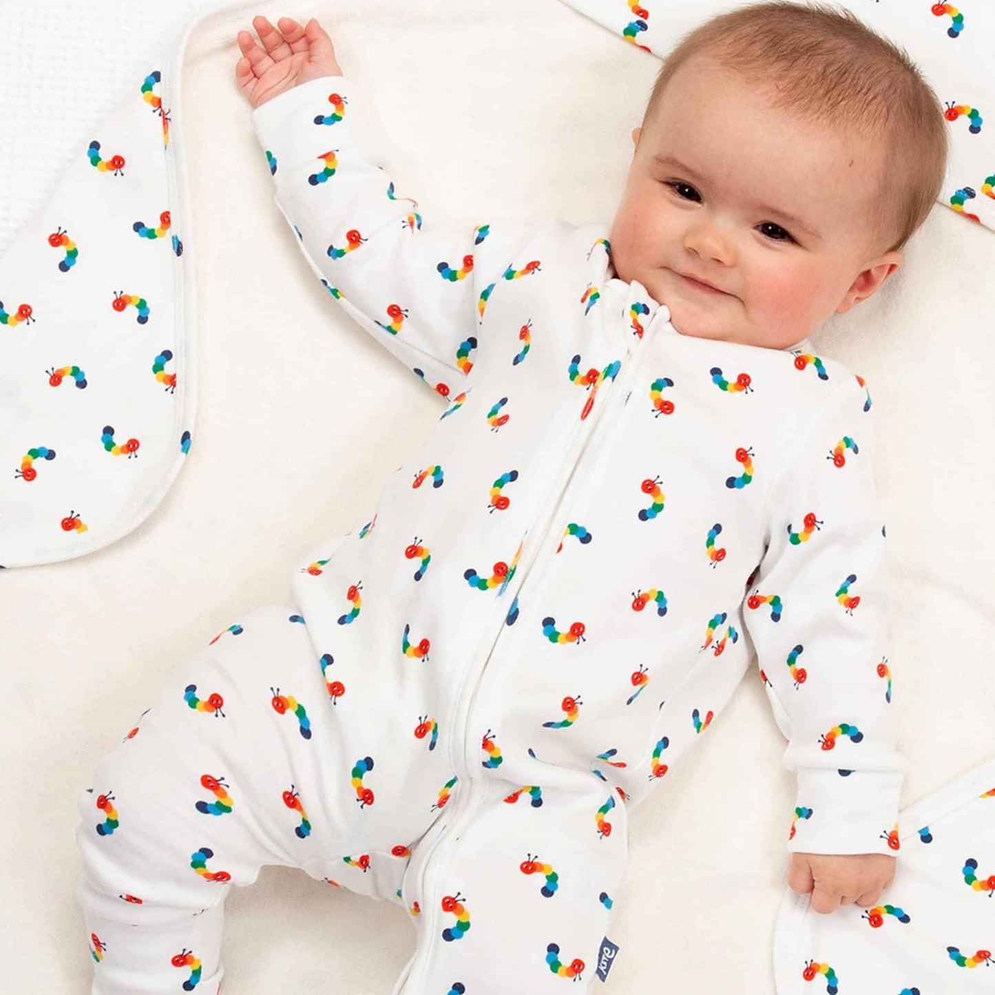 Kite Sleepsuit Rainbow Caterpillar Lifestyle