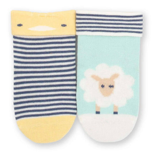 Kite Baby Socks 2 Pack Duck and Sheep