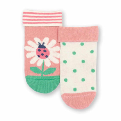 Kite Baby Socks 2 Pack Pink Daisy