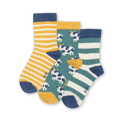 Kite Socks 3 Pack Moo Moo