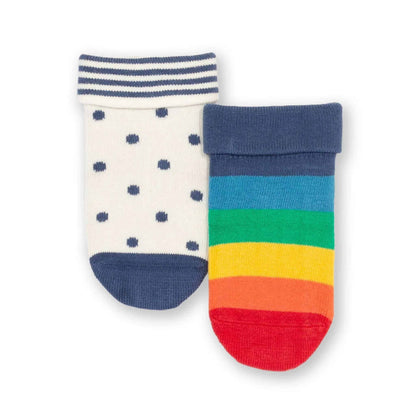 Kite Baby Socks 2 Pack Rainbow Dot