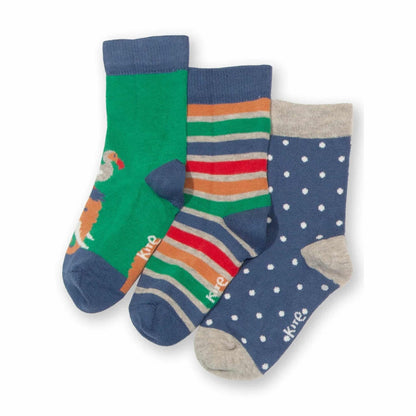 Kite Socks 3 Pack Woolly Mammoth