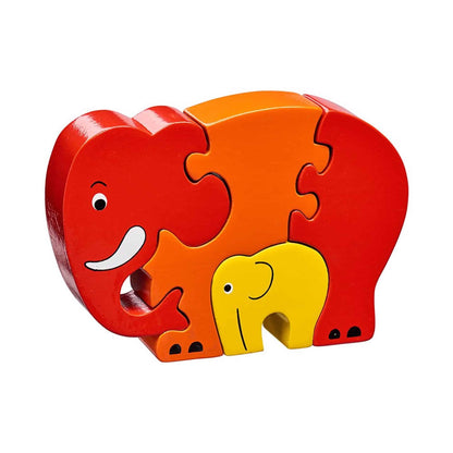 Lanka Kade Simple Jigsaws Elephant Red
