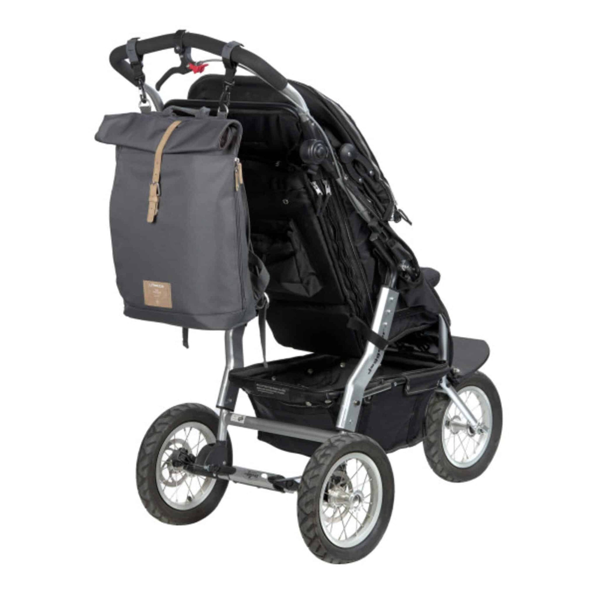 Lässig Rolltop Nappy Changing Backpack Bag Anthracite Buggy