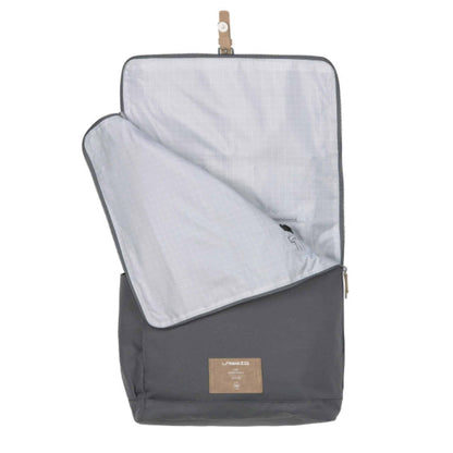 Lässig Rolltop Nappy Changing Backpack Bag Anthracite Zip