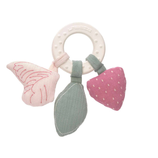 Lässig Natural Rubber Teether Ring Butterfly