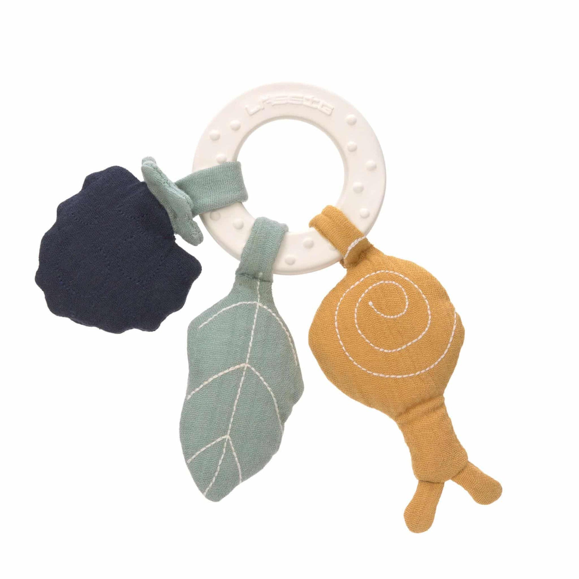 Lässig Natural Rubber Teether Ring Snail