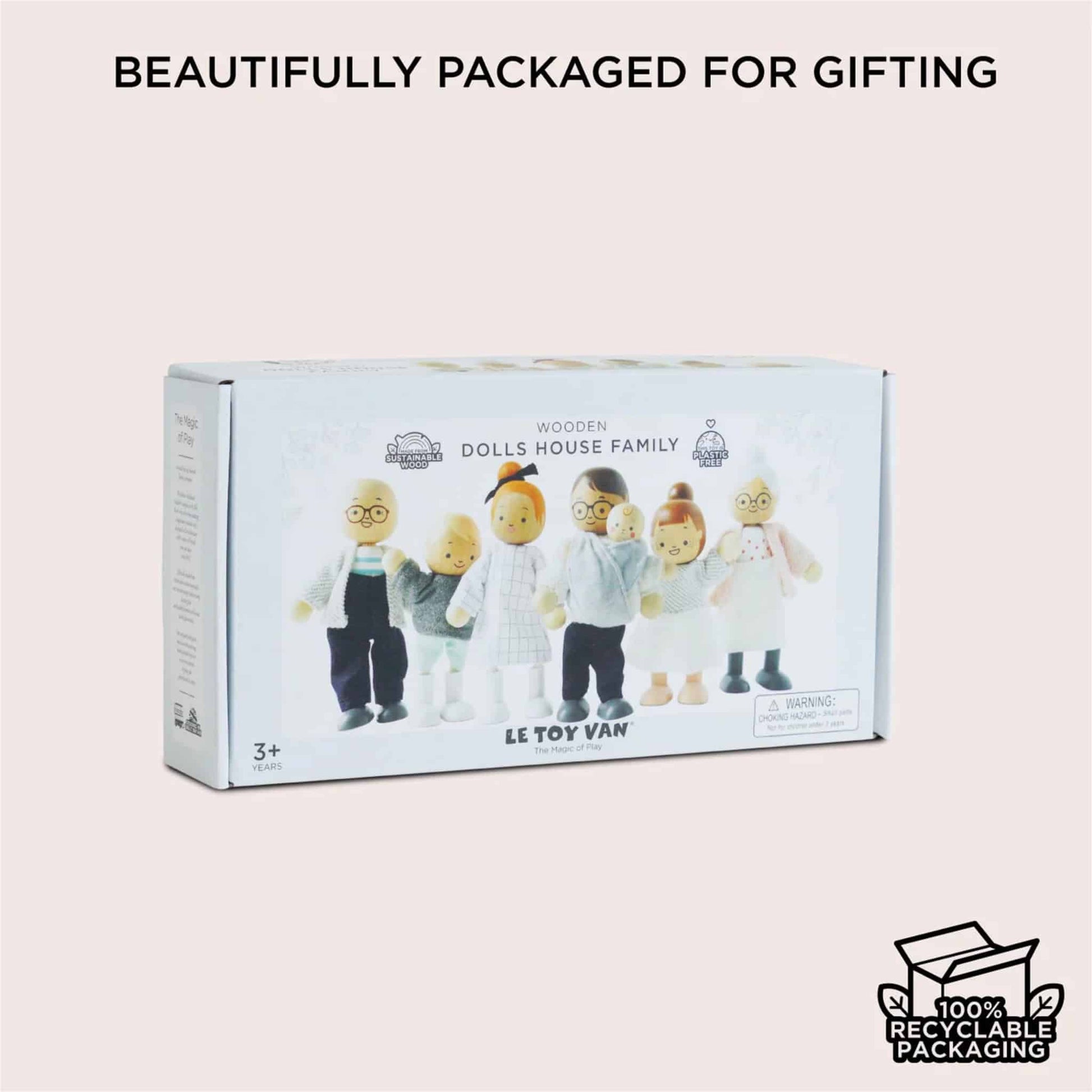 Le Toy Van Wooden Dolls House Family Box