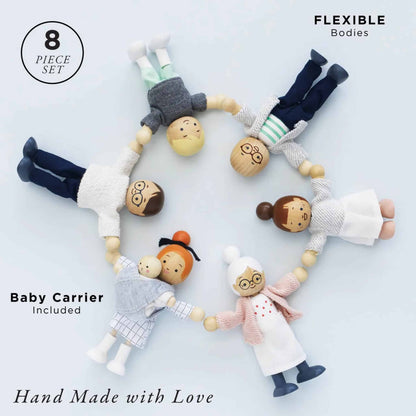 Le Toy Van Wooden Dolls House Family Contents