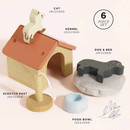 Le Toy Van Wooden Dolls House Pet Set Contents