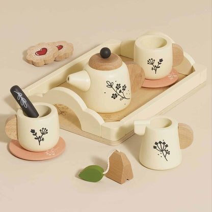 Le Toy Van Vintage Wooden Tea Set and Tray