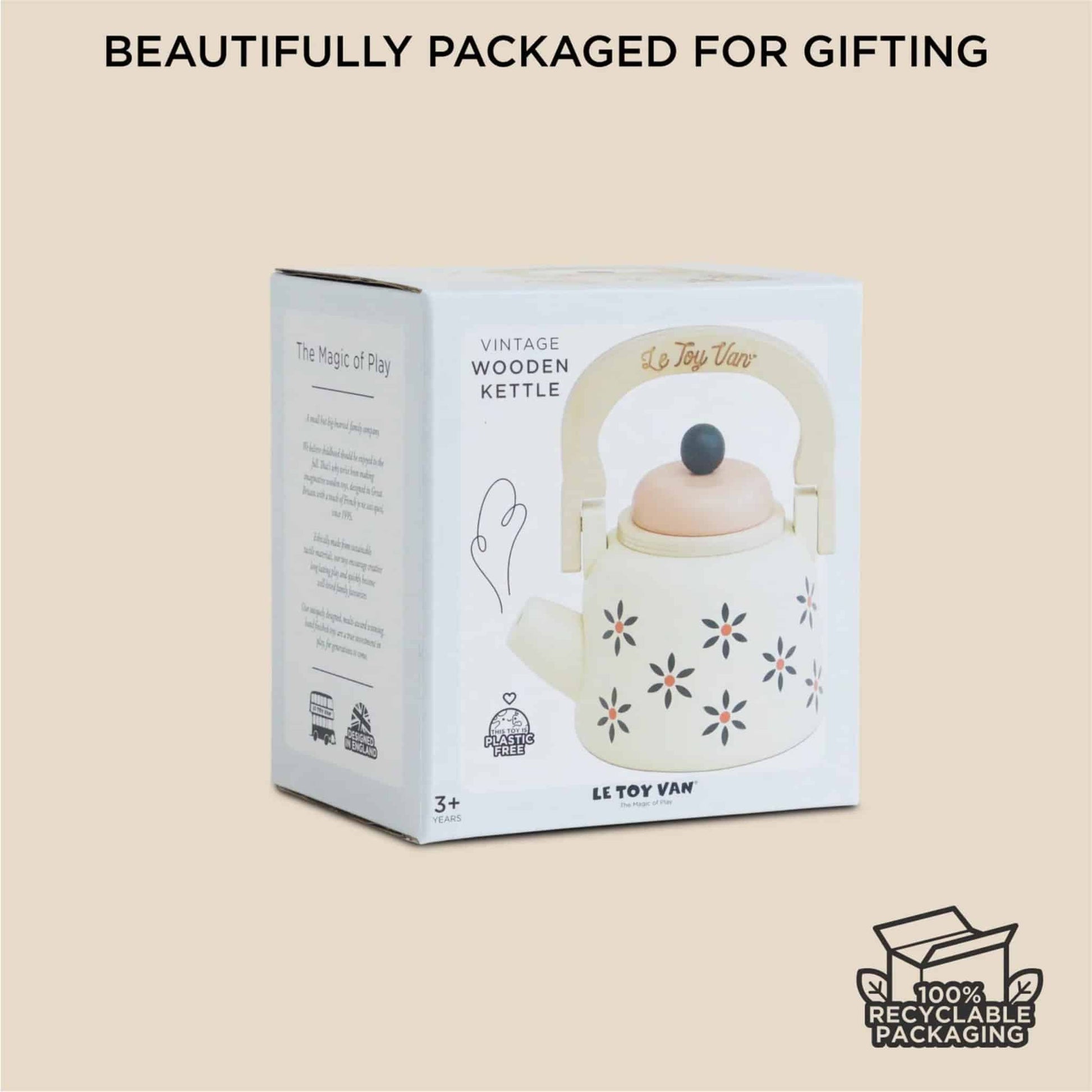Le Toy Van Vintage Wooden Kettle Box