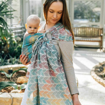 LennyLamb Jacquard Weave Tangled Plait Ring Sling 