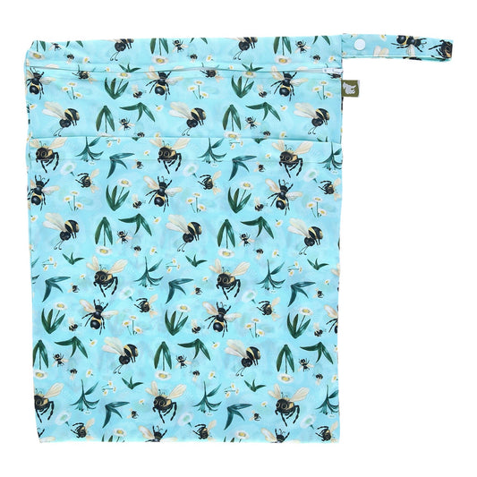 LittleLamb Double Pocket Reusable Large Wet Bag Bumblebee