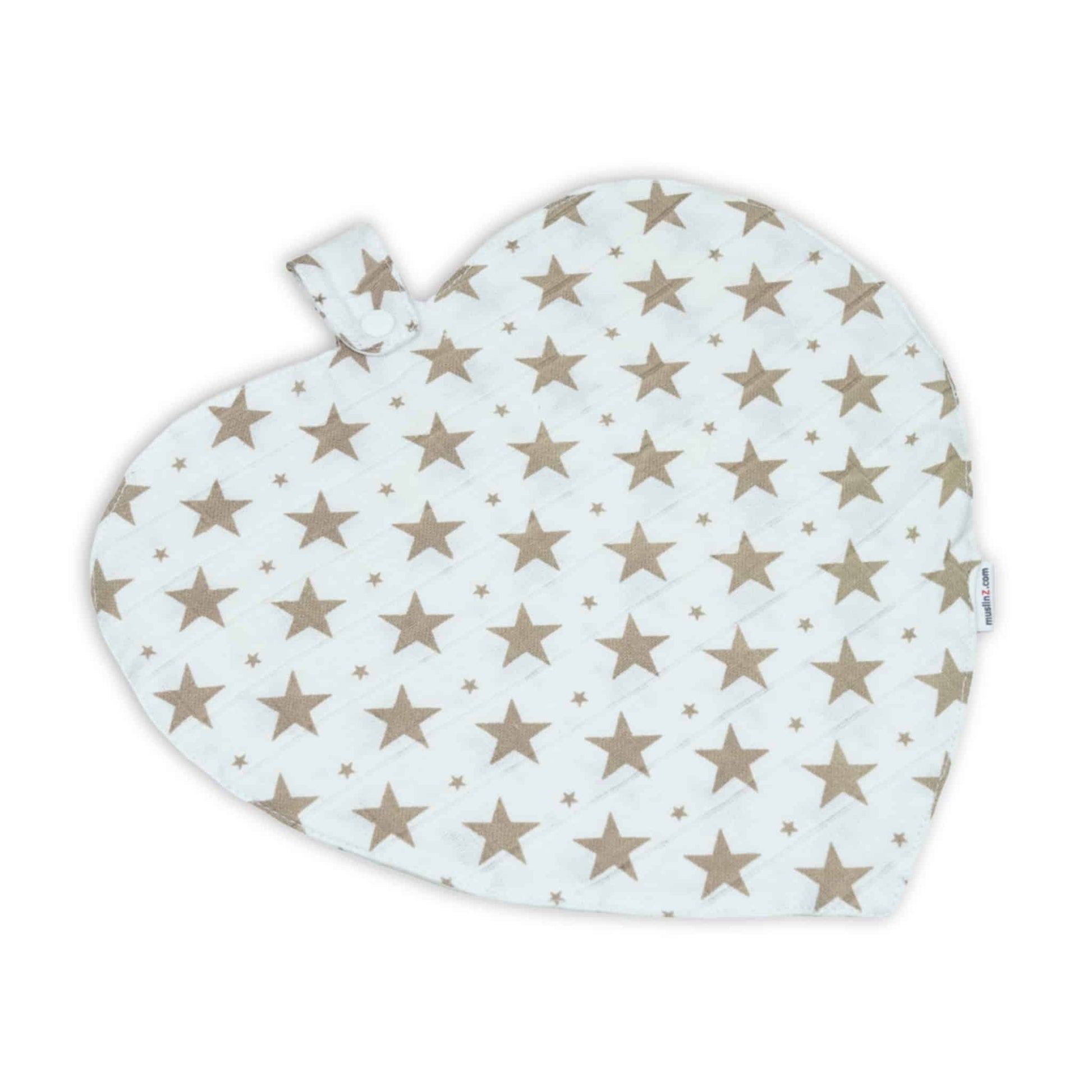 MuslinZ Mini Muzi Muslin Cloth 30x30cm Taupe Star
