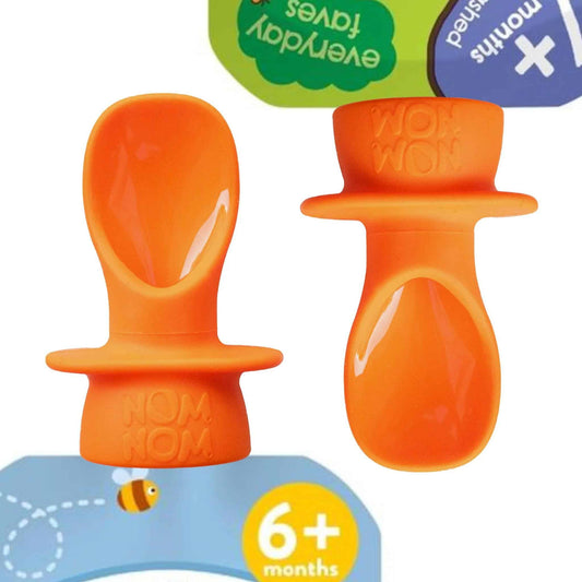 Nom Nom Kids Reusable Silicone Pouch Spoons