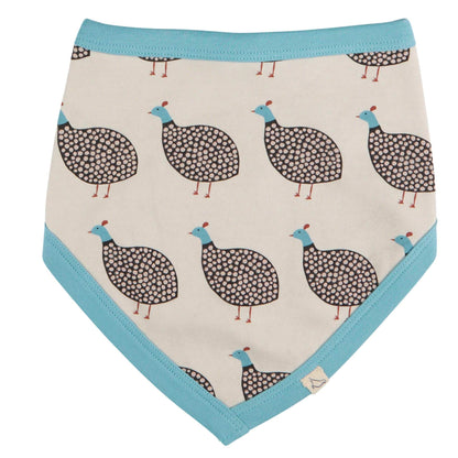 Pigeon Organics Reversible Bib Guinea Fowl Ivory