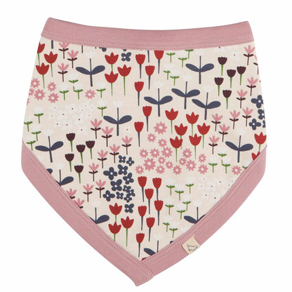 Pigeon Organics Reversible Bib Meadow Ivory