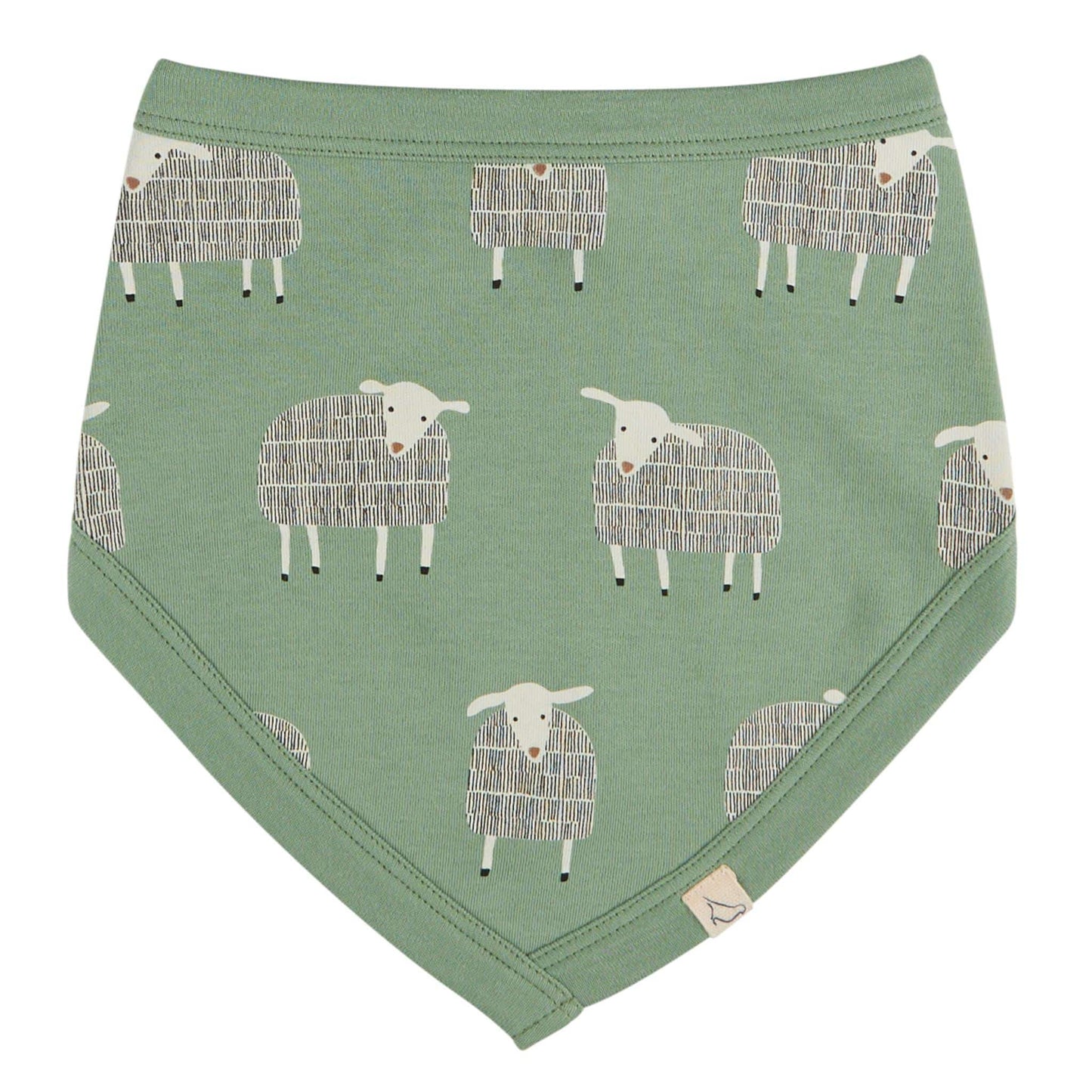 Pigeon Organics Reversible Bib Sheep Basil