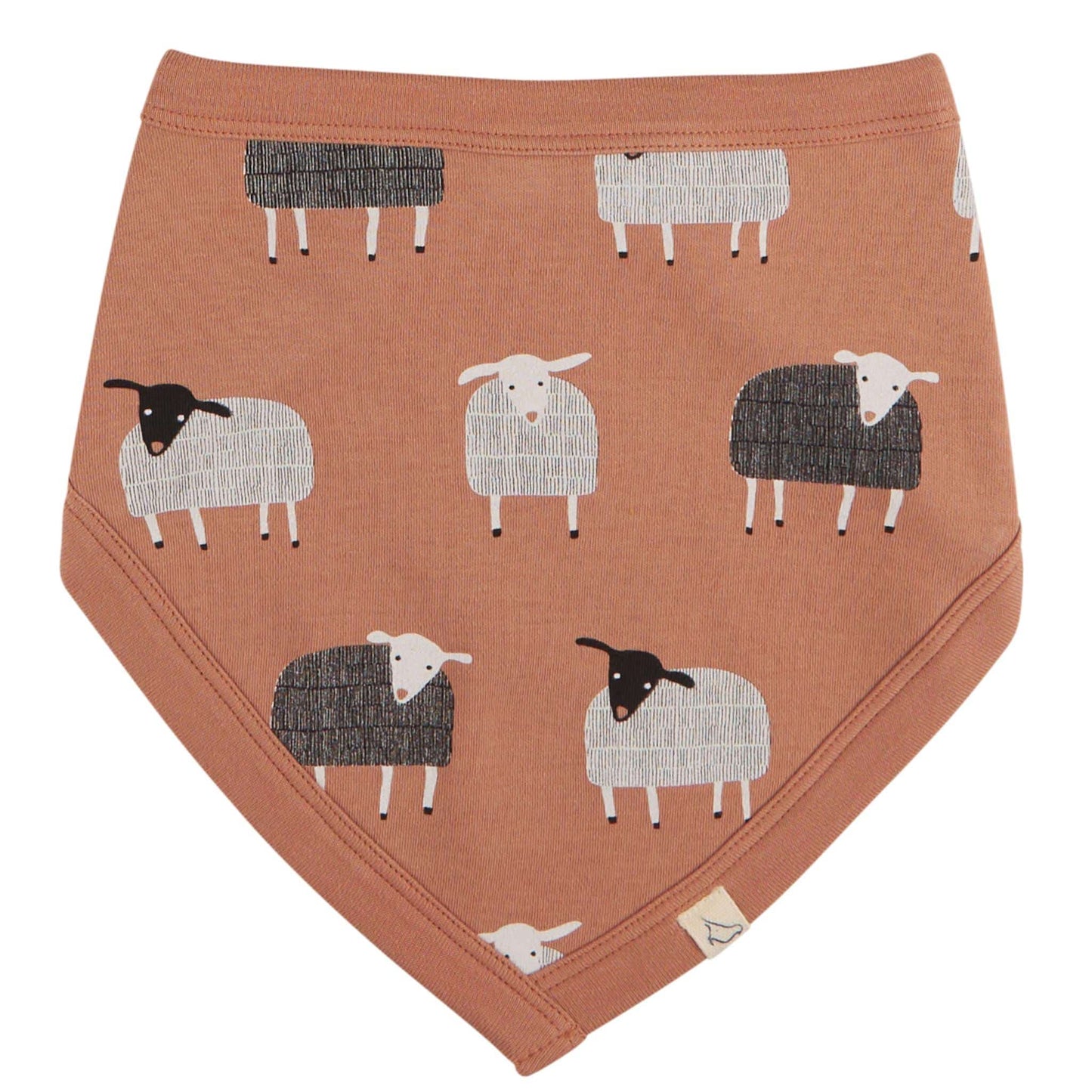 Pigeon Organics Reversible Bib Sheep Macaroon