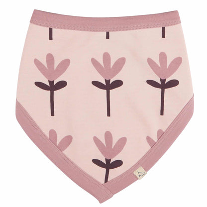 Pigeon Organics Reversible Bib Tulip Pink