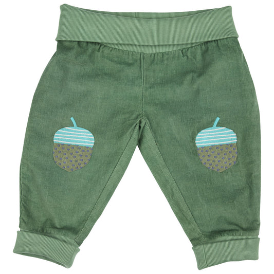 Pigeon Organics Baby Cord Trousers Green