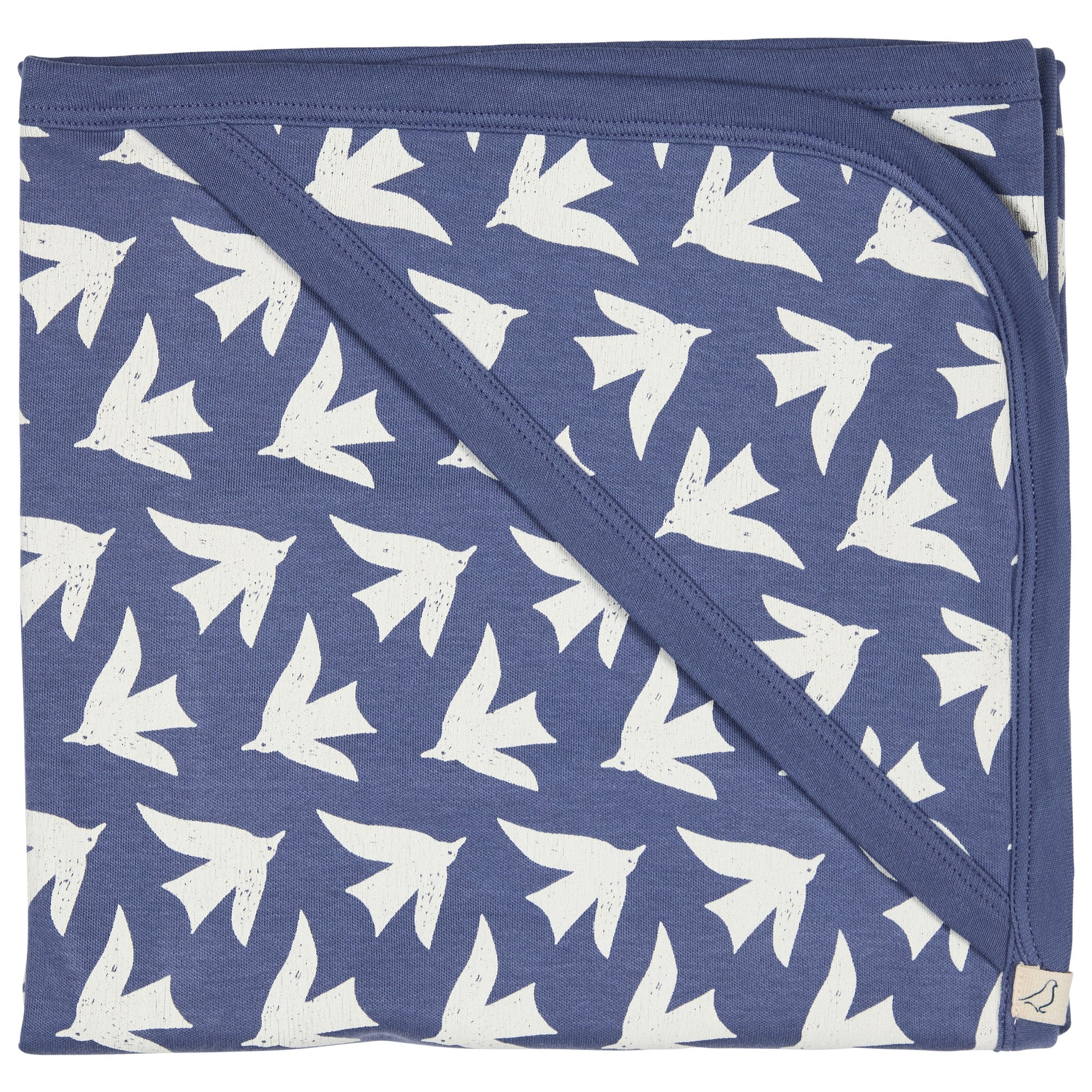 Pigeon Organics Hooded Blanket Seagulls