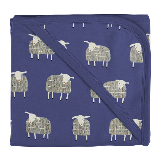 Pigeon Organics Hooded Blanket Sheep