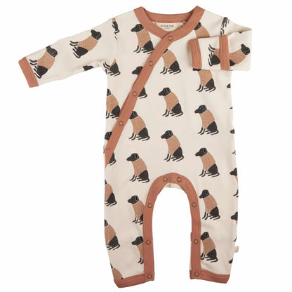 Pigeon Organics Kimono Romper Labrador Ivory