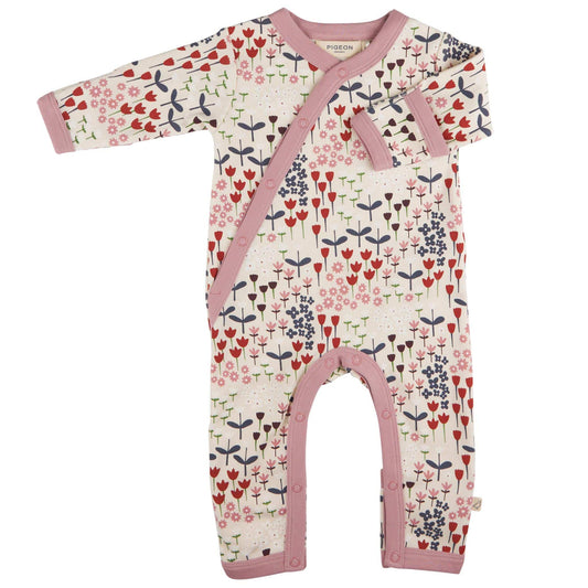 Pigeon Organics Kimono Romper Meadow