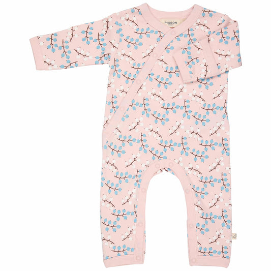 Pigeon Organics Kimono Romper Winter Berry